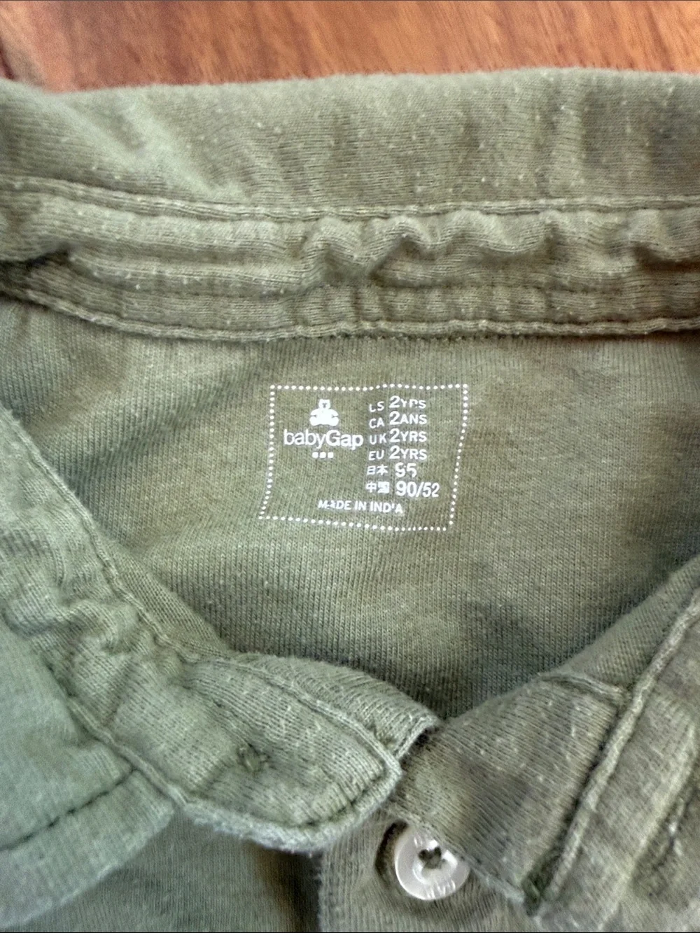 GAP Olive Polo Shirt with Chest Pocket